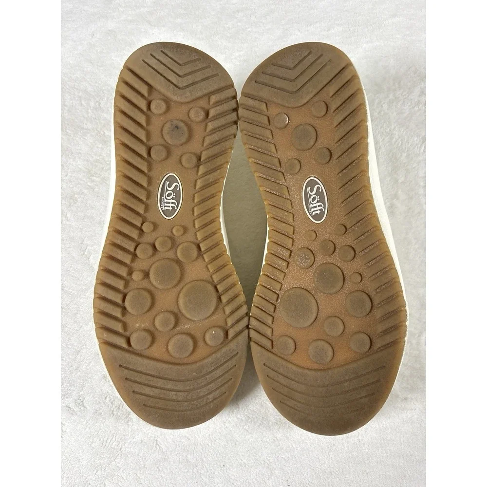 Sofft Women's‎ White Leather Slip-On Loafers Size 8M Comfort Shoes